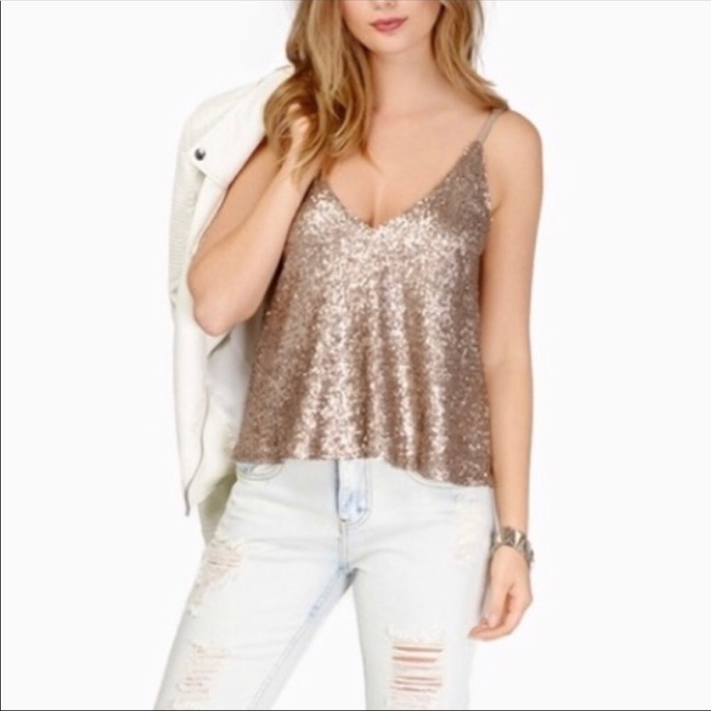 Tobi Gold Sequent Tank ✨